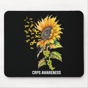 Mousepad Seja gentil com a consciência do Sunflower CRPS