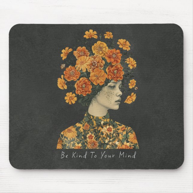 Mousepad Seja gentil com sua mente (Frente)