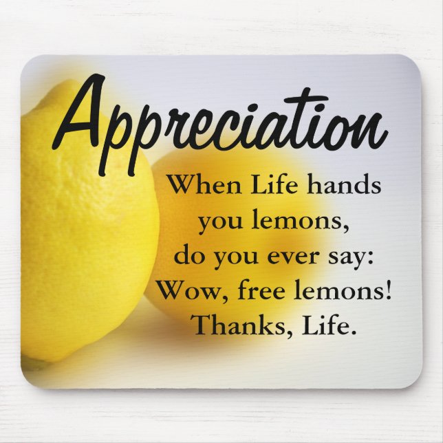 Mousepad Seja grato e conte suas bênçãos (Frente)