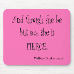 Mousepad Seja mas pouco é citações ferozes de Shakespear