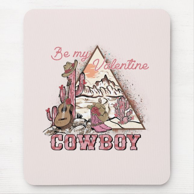 Mousepad Seja Meu Namorados Cowboy (Frente)