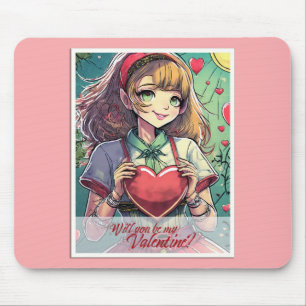 Mousepad Seja meu Namorados no Estilo de mangá 33419