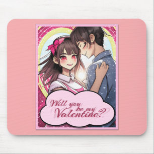 Mousepad Seja meu Namorados no Estilo de mangá 58477