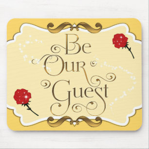 Mousepad SEJA NOSSO CONVIDADO Almofada de Rato em Ouro Amar