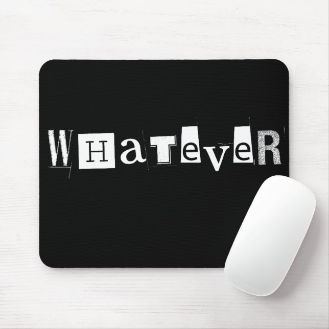 Mousepad "Seja o que for" Mouses pads simples e engraçadas (Com mouse)
