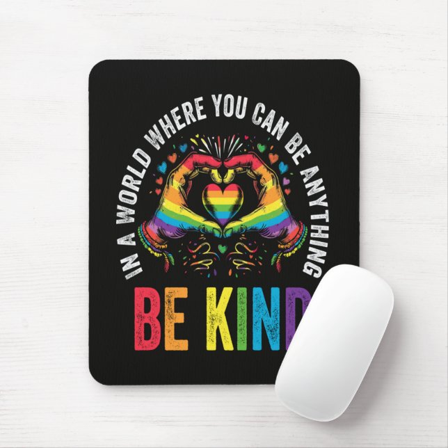Mousepad Seja Orgulho Gentil do Mês LGBT (Com mouse)