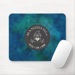 Mousepad Seja um Elfo de Quebra-Cabeça — Garrafa de Água/Co
