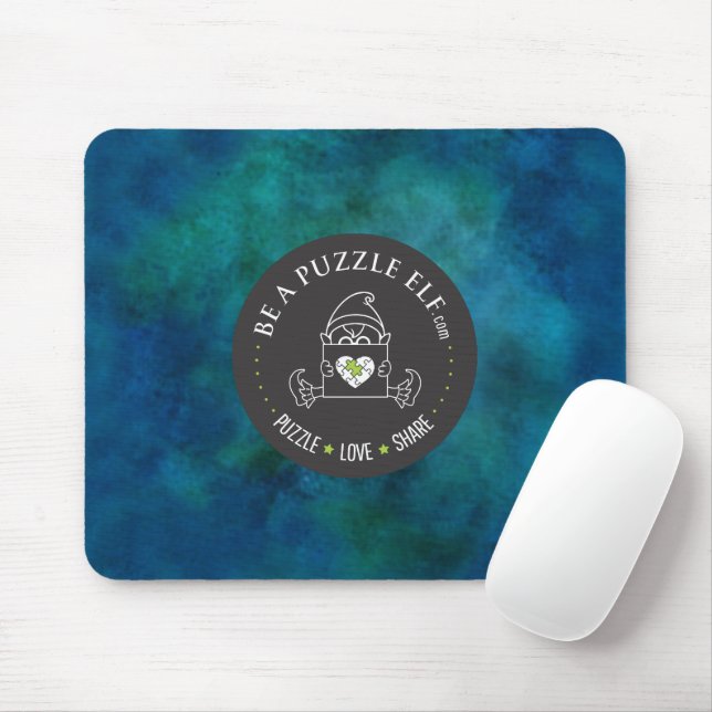 Mousepad Seja um Elfo de Quebra-Cabeça — Garrafa de Água/Co (Com mouse)