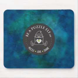 Mousepad Seja um Elfo de Quebra-Cabeça — Garrafa de Água/Co