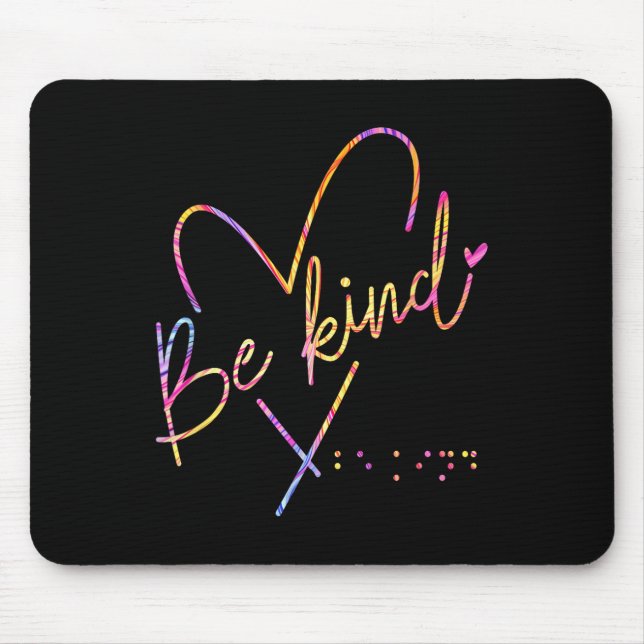 Mousepad Seja um pouco cego, Braille (Frente)