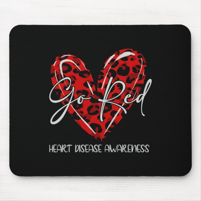 Mousepad Seja Vermelho Para As Mulheres Que Conhecem Doença (Frente)