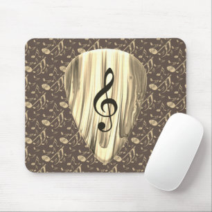 Mousepad Seleção de Violão de Nota de Música Personalizada