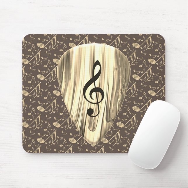 Mousepad Seleção de Violão de Nota de Música Personalizada (Com mouse)