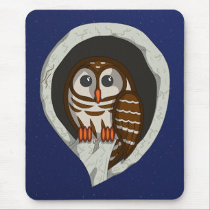 Mousepad Selene a Almofada de Rato de Coruja