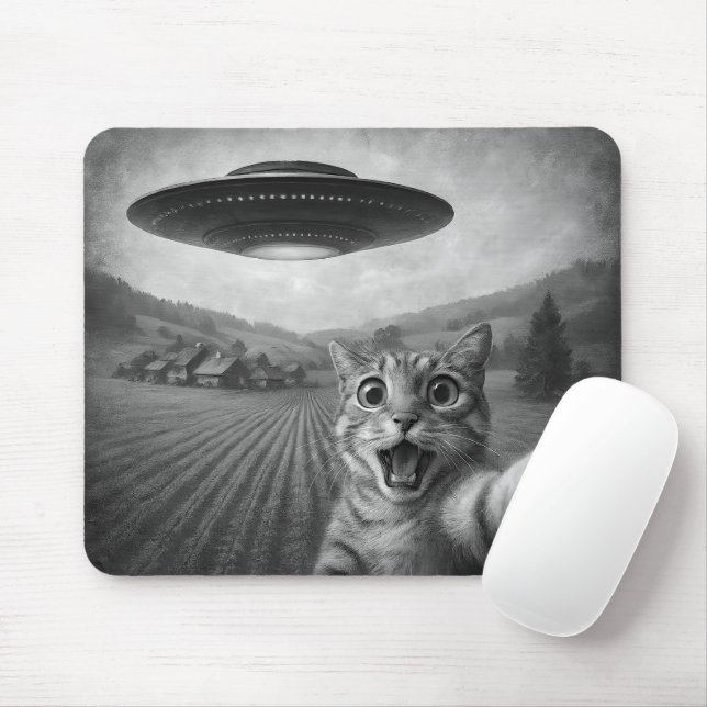 Mousepad Selfie De Gato Com Presentes De Gato Engraçado De  (Com mouse)