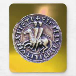 Mousepad SELO DO MODELO KNIGHTS amarelo