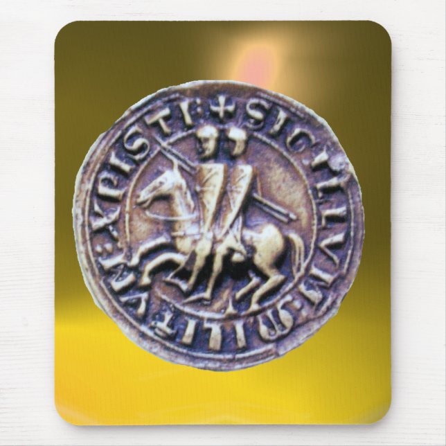 Mousepad SELO DO MODELO KNIGHTS - amarelo (Frente)
