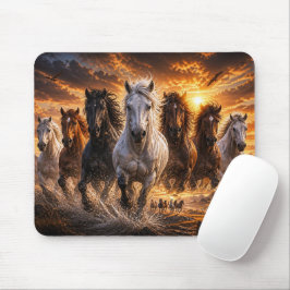 Mousepad Selo Espírito Selvagem – Arte de Cavalos Majestoso