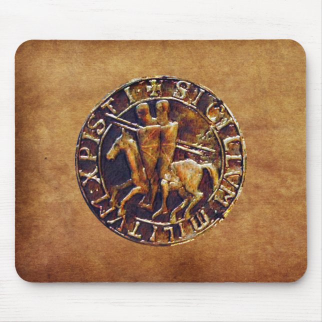 Mousepad Selo Medieval dos Cavaleiros Templários (Frente)