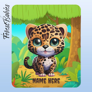 Mousepad Selva Selvagem Única de Gatinhos Leopardo