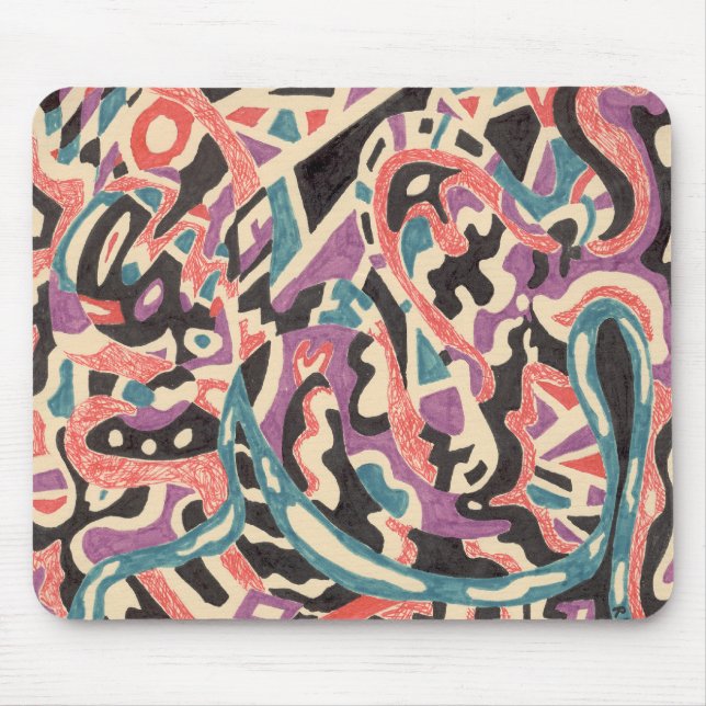 Mousepad Selvagem, abstrato original (Frente)