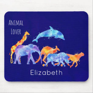 Mousepad Selvagem Animal Selvagem Colorida