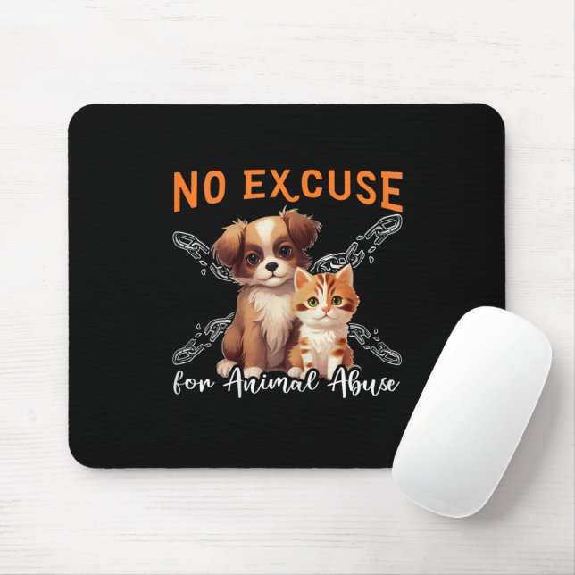 Mousepad Sem Abuso Animal Direitos dos Animais Design Para  (Com mouse)