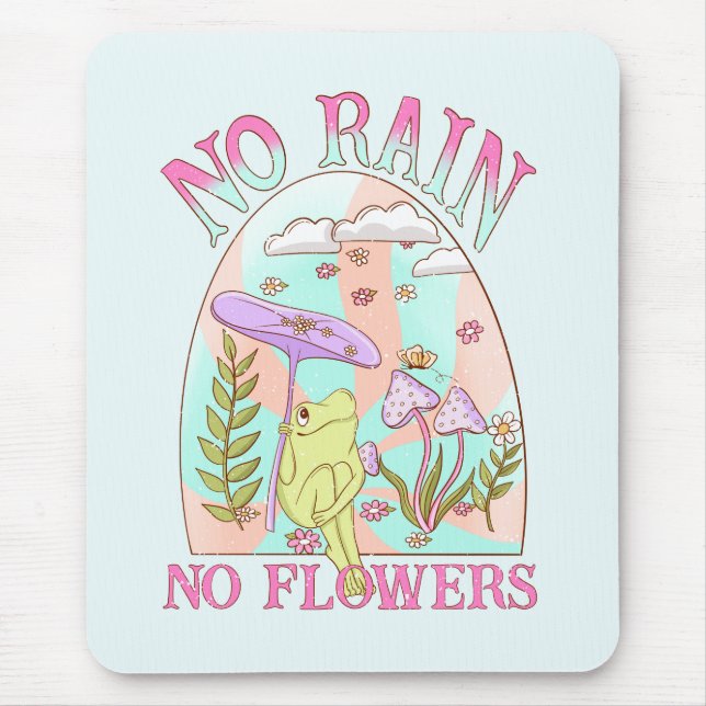 Mousepad Sem Chuva Sem Cogumelo Flor (Frente)