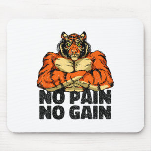 Mousepad Sem Dor Sem Ganho Academia Tiger Treino Mma Muscul