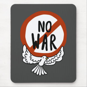 Mousepad Sem guerra com a porta