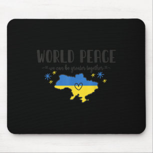 Mousepad Sem guerra de Camisa Da Paz Mundial Na Ucrânia