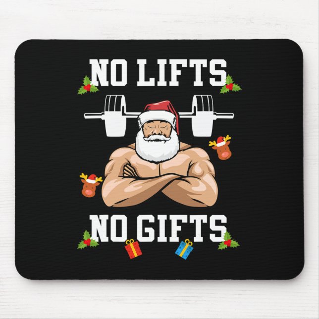 Mousepad Sem Levantamentos Sem Presentes - Natal de Fisicul (Frente)