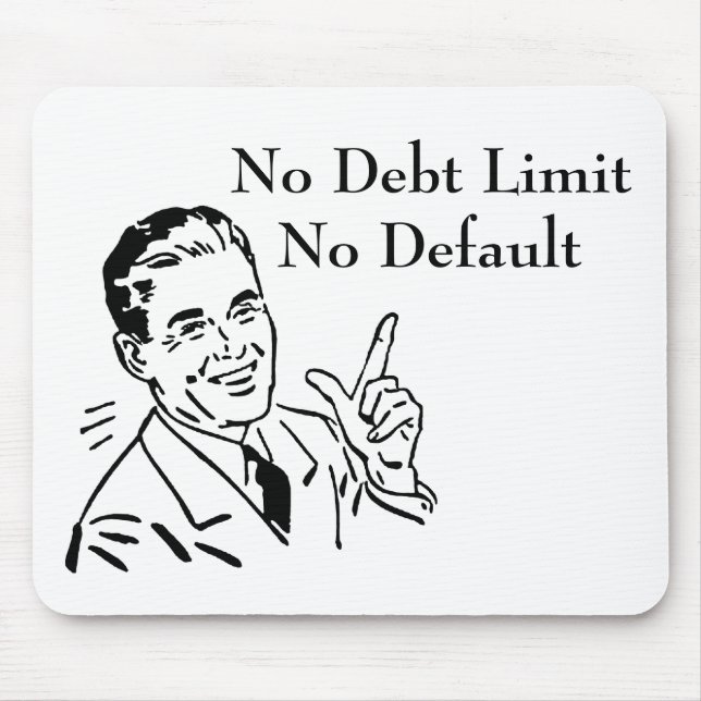 Mousepad Sem Limite de Dívida, Sem Padrão (Frente)
