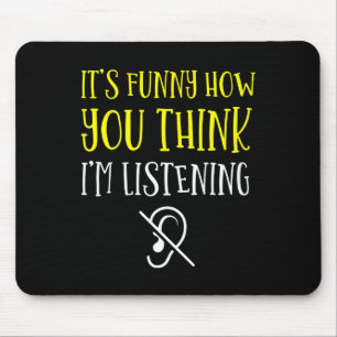 Mousepad Sem Ouvir - Surdo - Impossível De Ouvir - Surdo Aw