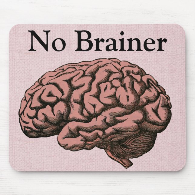 Mousepad Sem Pad do Rato do Cérebro (Frente)