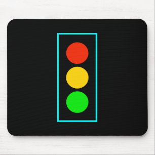 Mousepad Semáforo com borda azul clara