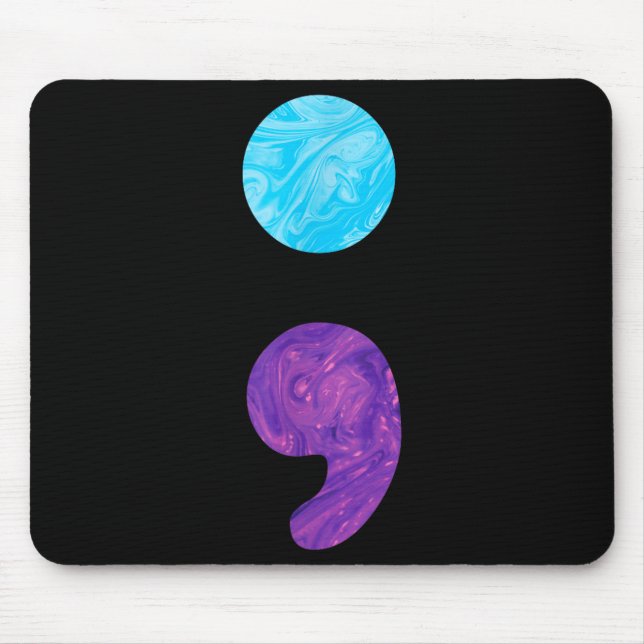 Mousepad Semana de conscientização sobre prevenção à depres (Frente)