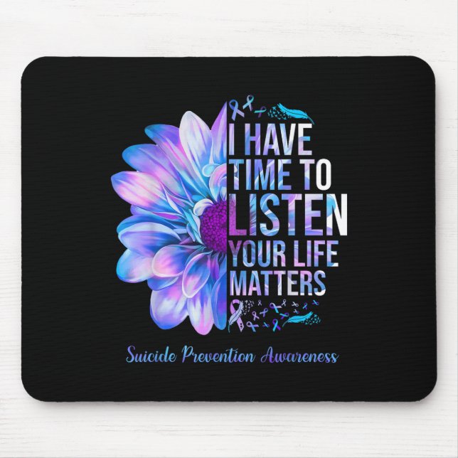 Mousepad Semana de Conscientização sobre Prevenção do Suicí (Frente)