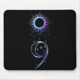 Mousepad semana de conscientização sobre prevenção roxo pon