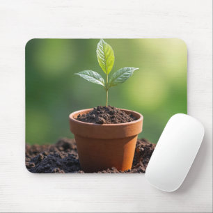Mousepad Sementes Em Terracotta Pote