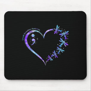 Mousepad Semicolão Cardíaco Semana de Sensibilização para a