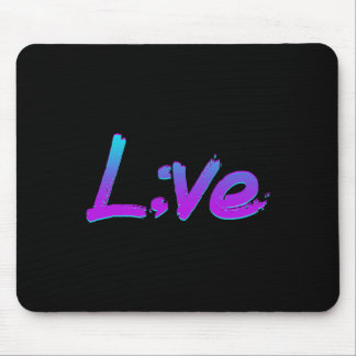 Mousepad Semicolon em direto Prevenção ao Suicídio Sensibil