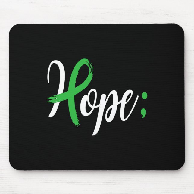 Mousepad Semicolon Mental Health Awarness Money Support Em (Frente)