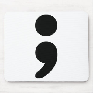 Mousepad Semicolon Mental Saúde S Consciência Mês