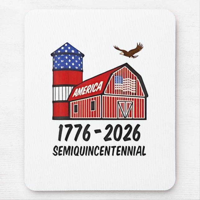 Mousepad Semiquinentenário dos EUA 250º Aniversário 1776-20 (Frente)