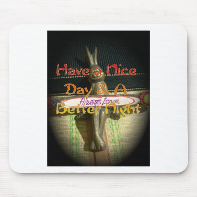 Mousepad Sempre ama Hakuna Matata Tenha um bom dia e um ser (Frente)