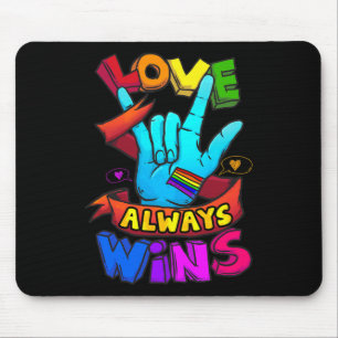 Mousepad Sempre ganha Orgulho gay Lgbt 1 de Consciência do