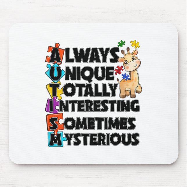 Mousepad Sempre Único Mistério de Algo Totalmente Inteligen (Frente)