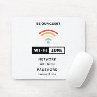 Senha Simples E Minimalista De Wifi Branco
