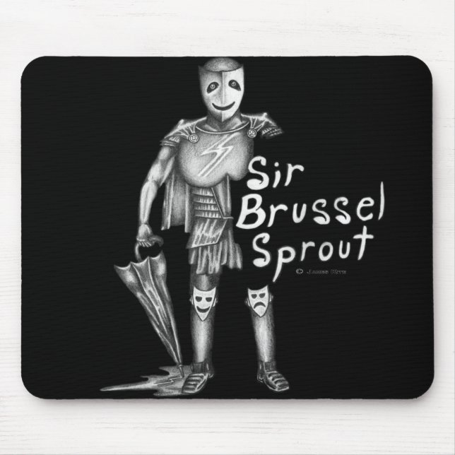 Mousepad Senhor Couve-de-Bruxelas (Frente)